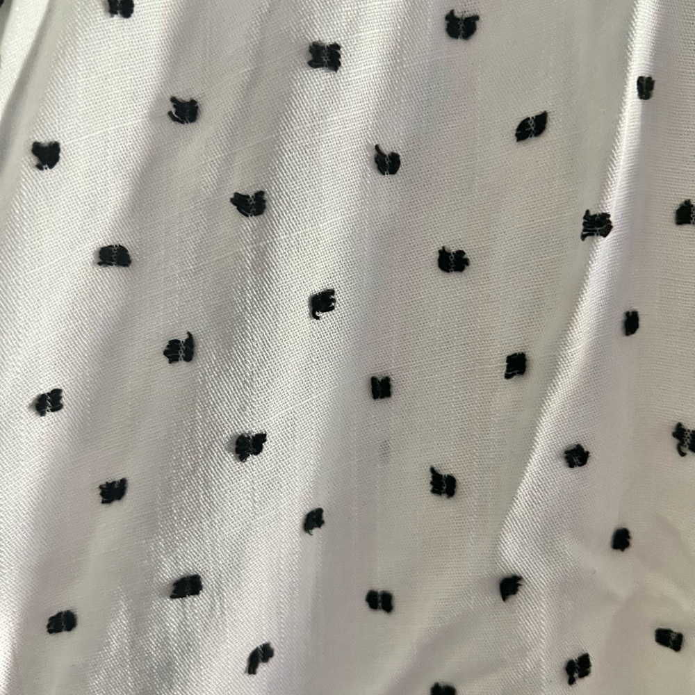 Black and White Dot Boutique Cotton Top
